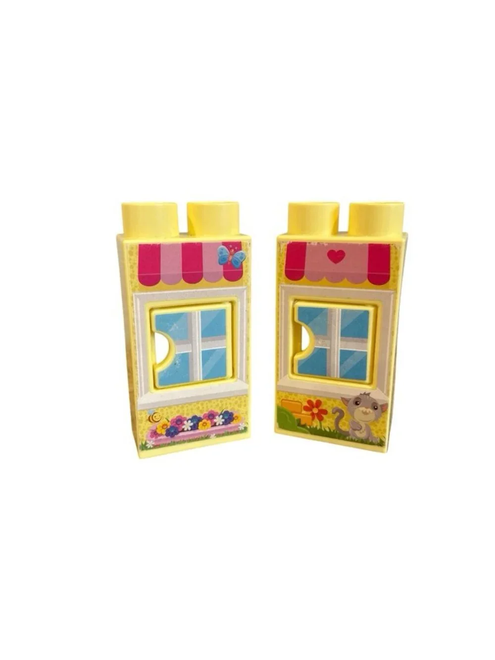 Mega Bloks First Builders Toddler Blocks Replacement Yellow House Windows